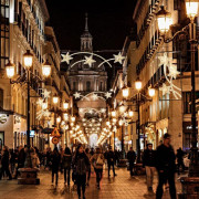 Panneau lumineux motif étoile filante