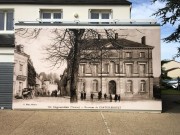 Panneau d'affichage extérieur de patrimoine historique sur mesure 