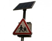 Panneau solaire à Led pour signalisation routière - Panneaux lumineux renforcés en mini-caisson