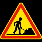 Panneau travaux temporaire AK5