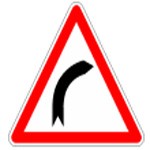 Panneau virage à droite