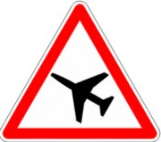 Panneaux danger aérien