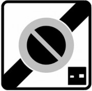 Panneaux fin stationnement avec disque