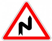 Panneaux multiples virages droite
