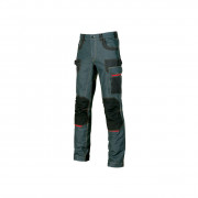 Pantalon de travail jean stretch avec inserts
