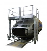 Passerelle d’accès nez TGV - Aluminium - Réglable en hauteur