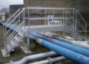 Passerelle de franchissement tuyauterie double - Aluminium