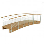 Passerelle garde corps inox - L.6 à 12 m - Largeur : 1,5 m