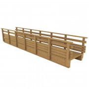 Passerelle piétonne bois - Modèle droit - L. de 3 à 15 m - Largeur  : 1,50 m - Pin et sapin traité classe II