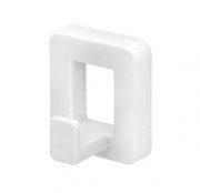 Patère 1 ou 2 têtes ABS blanc