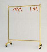 Penderie porte-manteau à roulettes