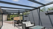 Pergola avec toit en verre 