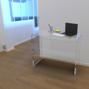 Petit Bureau en Plexiglas - L.87 x P.45 x H.73 cm