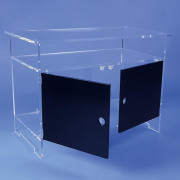 Petit Meuble Tv en Plexiglas - L.100 cm x P.40 cm x H.57 cm