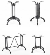 Pied de table bistrot en fonte - Hauteur 72 et 108 cm