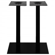 Pied de table haute mange debout en acier - 80x40 cm