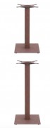 Pied de table restaurant effet rouillé - H. 72 et 108 cm