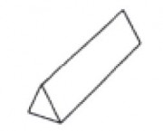 Pierre india médium triangulaire - Dimensions disponibles(L x H):13 x 150 - 16 x 150 mm