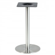 Pied de table en inox base ronde ?40 cm - Hauteur 62 cm