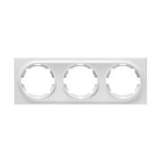 Plaque de finition à 3 postes en plastique