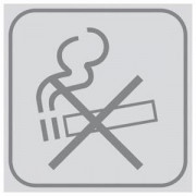 Plaque de porte Défense de fumer en PVC adhésif