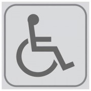 Plaque de porte Handicapé en PVC adhésif