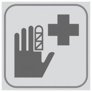 Plaque de porte Infirmerie en PVC adhésif