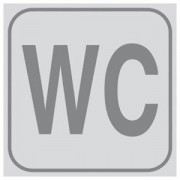Plaque de porte WC en PVC adhésif 