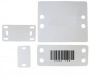 Plaquette identification plastique - Dimensions standards (mm) : de 20x40 à 60x100