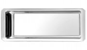 Plat vitrine pans coupé 42x18x3 cm - Inox - Dimensions : 42 x 18 x 3 cm