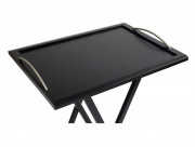 Plateau de service MDF - Cadre en hêtre massif