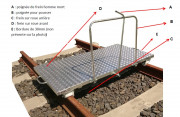 Plateau pour transport matériels chantier ferroviaire - Pour transport sur voies ferrées