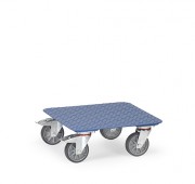 Plateau roulant antidérapant pour caisses 500x500 mm