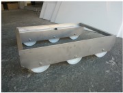Plateau roulant inox pour caisses Euronorm 