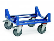 Socle roulant en acier - Charge : 400 kg - Dimensions : 500 x 500 x 270 mm