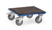 Plateau roulant caoutchouc 700x700 mm - 400 kg