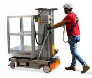 Plateforme à traction manuelle - Hauteur : 6m ou 7,5m - Charge : 200 kg