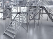 Plateforme d'accès modulaire pour maintenance en aluminium  - Sur mesure