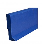 Plinthes de protection en polyéthylène et inox - Longueur 2 à 3 m - Ep. 15 mm