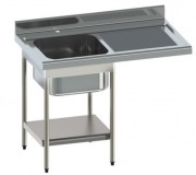 Plonge inox pour lave-vaisselle