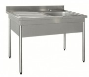 Plonge inox professionnelle 1 bac