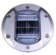 Plot routier solaire - 3 ou 6 LEDS - ?.138 mm - Blanc clignotant