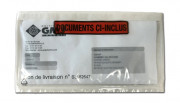 Pochette adhésive d'expédition en film polyétylène - Avec mention "Ci-inclus" - Format A4