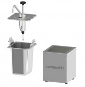 Pompe à sauce neutre 2,5 L inox