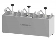 Pompe à sauce neutre 3 x 2,5 L inox