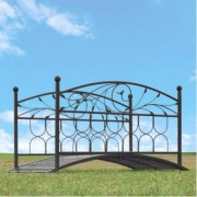 Pont passerelle de jardin en fer