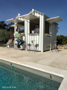 Cabine kiosque bar accueil double x2 (6m2)