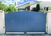 Portail aluminium plein automatisable