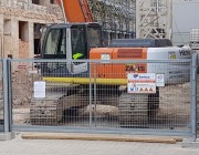 Portail de chantier coulissant - L.6 m H. 2m