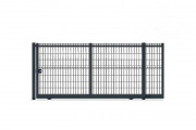 Portail industriel coulissant grillagé - Largeur de 3000 à 16 000 mm - Hauteur de 1250 à 2500 mm
